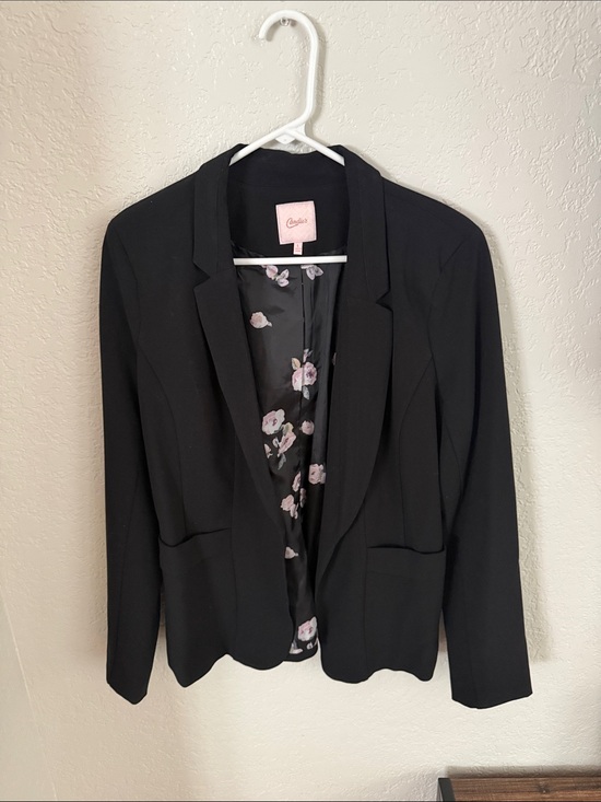 Candie's Jackets & Blazers - Candie's Black Blazer with Floral Lining